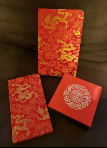 Set three silk embossed - silk,