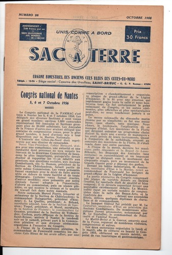 Revue sac terre - à, bleu-