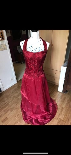 Robe mariée rouge bordeaux - de,
