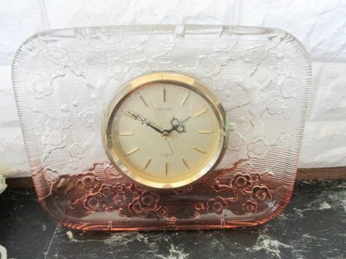 Horloge table cristal - table, en
