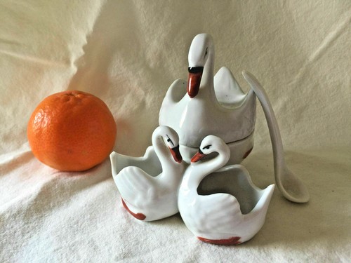 Salerons anciens porcelaine - anciens, en