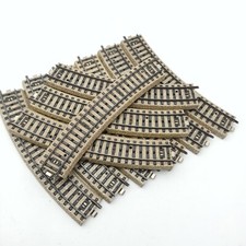 Lot 10 x MARKLIN HO 5100 RAIL COURBE VOIE M 3RAILS