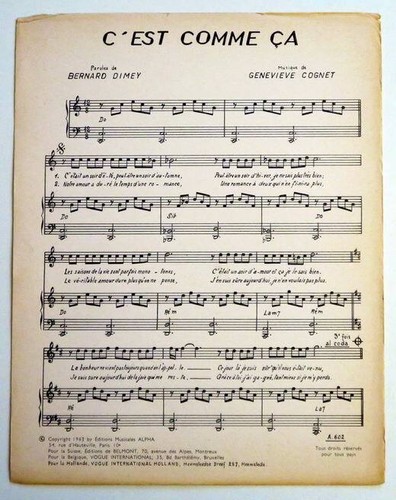 Partition sheet music - , bernard