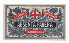 ancienne étiquette Absinthe