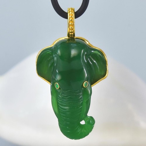 Pendentif éléphant asiatique - pendentif,