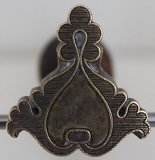 Fer à Dorer Fleuron modèle Alde azuré XVIe s. Bronze Reliure Relieur Doreur #43