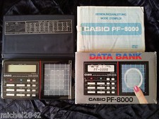 CASIO PF 8000 DATA BANK calculatrice digitale avec notice 1984 RARE Informatique