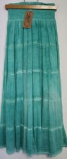 JUPE TURQUOISE COTON doublée