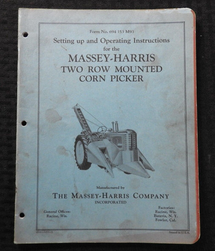 Véritable 1953 massey harris - 1953,