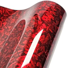 Forgée Carbone 3D Rouge Film Auto Brillant Forgé Pet Voiture Emballage 22€/M ²