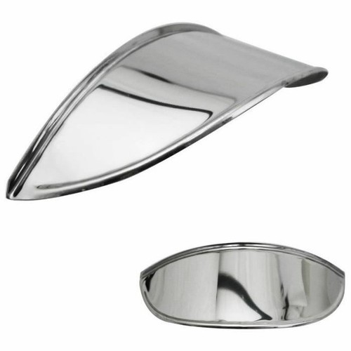 Visiere phare chrome rond - phare,