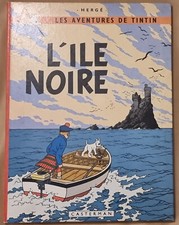 Tintin  -7-/ L'île noire / B36 1966  / TBE-