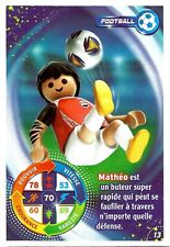 CARTE PLAYMOBIL CARREFOUR 2021 LE MONDE DU SPORT FOOTBALL MATHEO N° 13     #CKDB