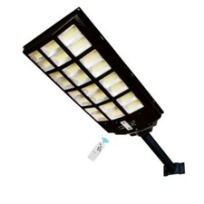 Phare Réverbère Routier Panneau Solaire Mât Télécommande Capteur Mouvement 1200W