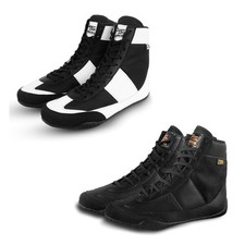 PSS Baskets Sports Chaussures Boxe Lutte Taekwondo Enfants Ado Adulte Noir Blanc