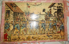 jeu jouet ancien loto du rire carton chromo complet jeton XIX fanfare bretonne