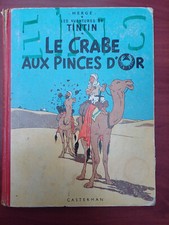 Le crabe aux pinces d'or - 4ème plat B29 - 1960 - Casterman - cote BDM 60€