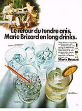PUBLICITE ADVERTISING 044  1971   MARIE BRIZARD  tendre anis