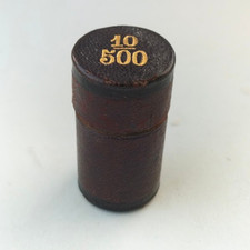 ANCIEN TUBE EN CUIR ROUGE -