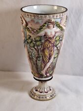 Ancien vase en porcelaine d'après  Capodimonte , Doccia ,fin 19ème Italie