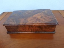 Boite à cigares en loupe (orme ou noyer) bel état