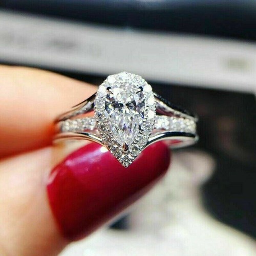 Bague fiançailles halo - bague,