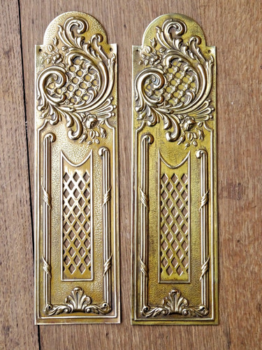 Paire anciennes plaques de - plaques,