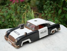 Jouet ancien tôle Grande voiture Joustra Police à caméra années 50 HER25JOU012