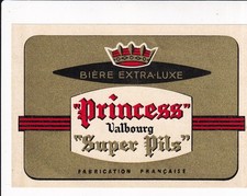 Etiquette de bière - Br de la Vanne - Arcueil - Princess Valbourg Super Pils 01