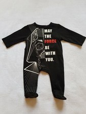 DISNEY pyjama bébé STAR WARS noir taille 0 (naissance), 1 ou 12 mois