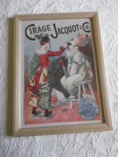 ANCIENNE PUB SOUS VERRE    ANNEES 6O