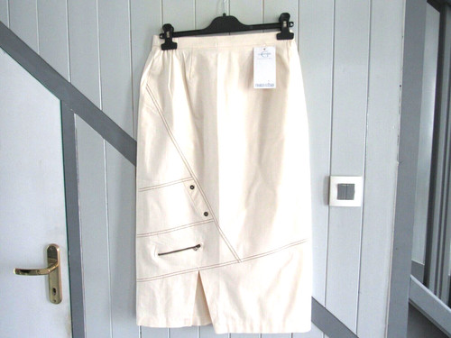 Jupe longue creme charles - creme, t