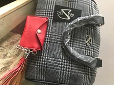 Sac à main gris/blanc en