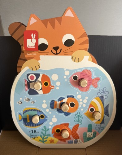 Janod puzzle bois aquarium - en,