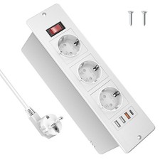 Plan de Travail USB C PD20W, prise avec 3 USB-A, Bloc prise encastrable avec ...