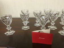 80 verres à vin blanc Service Harcourt en cristal de Baccarat (prix à la pièce)