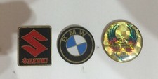 3 Pin's PIN PINS LOGO MARQUE DE MOTO MOTORCYCLE SUZUKI BMW HONDA