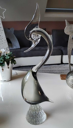 Grand cygne verre soufflé - grand,