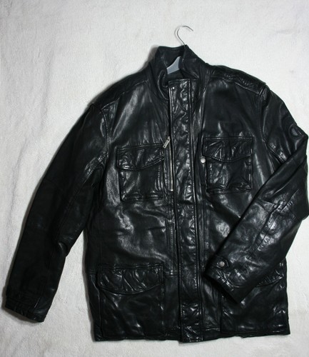 Veste cuir vintage - cuir,