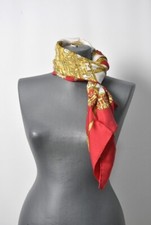 Hermès Carré 90 - Les Cavaliers D'or 100% Soie Bon État