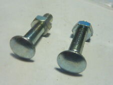 NOS 2 boulons vis tete ronde meplat vintage ancien stock vis 5x25 mm collet