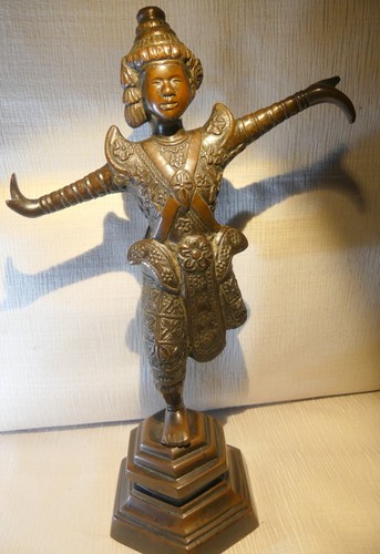 Bougeoir statue bronze - statue,