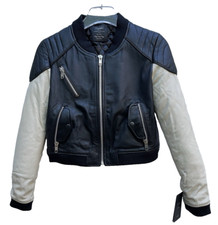 Zara Court Veste Cuir Taille M