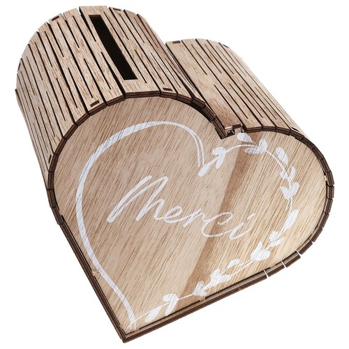 Urne bois mariage - cur,