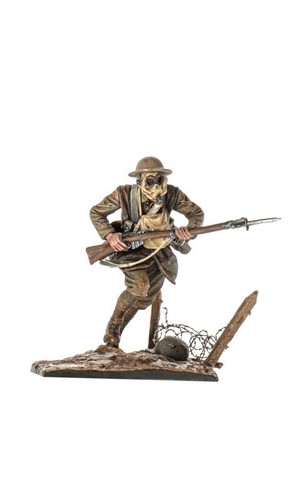 Soldat jouet étain peint - jouet, en