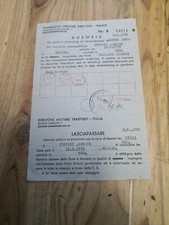 Ausweis allemand ww2 pour l'Italie. Très bon état. Daté avril 1944. Authentique.