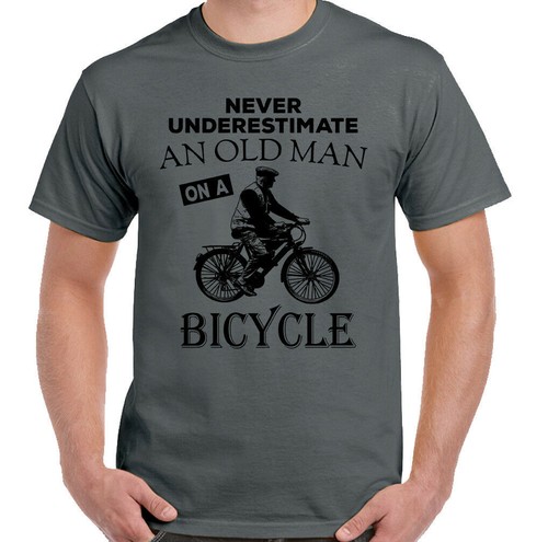 Vieux homme avec bicyclette - homme,