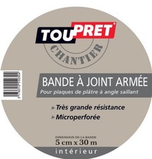 Bande à joint armée pour