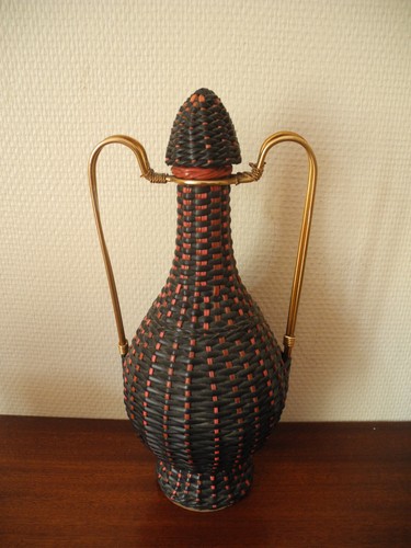 Ancienne bouteille scoubidou - ancienne,