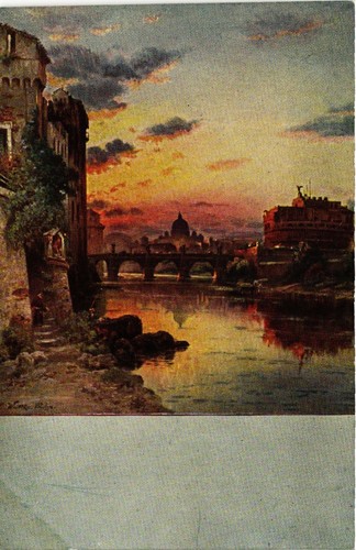 Cpa roma engelsburg mit - ak,